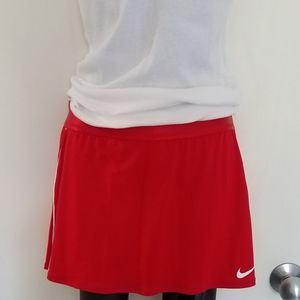 Womens Nike red tennis skirt size S.